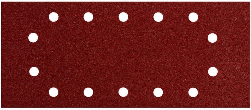 10 Schleifblätter 115x280 mm, p 180, Holz+Metall, Serie 'professional', 14 Löcher, zum Spannen, für Sander 10 Stk - Meta...