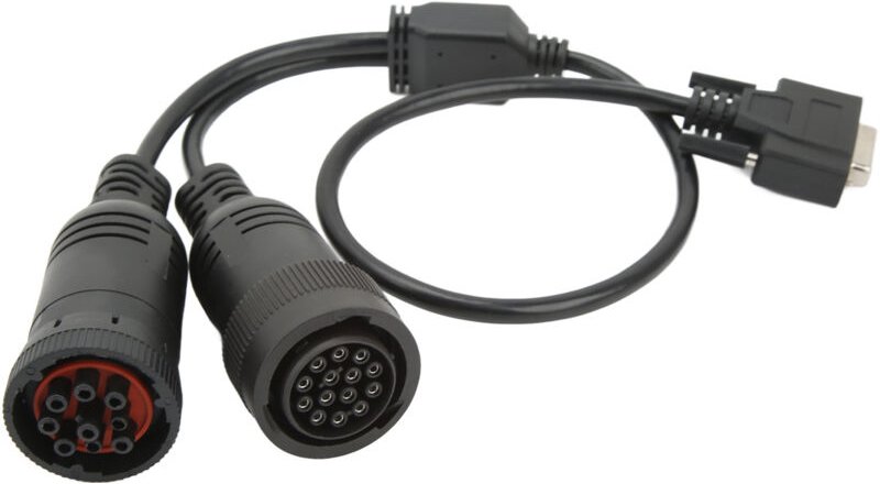 Aramox OBD2 Diagnoseadapter, 14-poliger 9-poliger Diagnosekabeladapter 457-6114 Hochflexibler ABS-Gummi für ET3 OBD2 317...