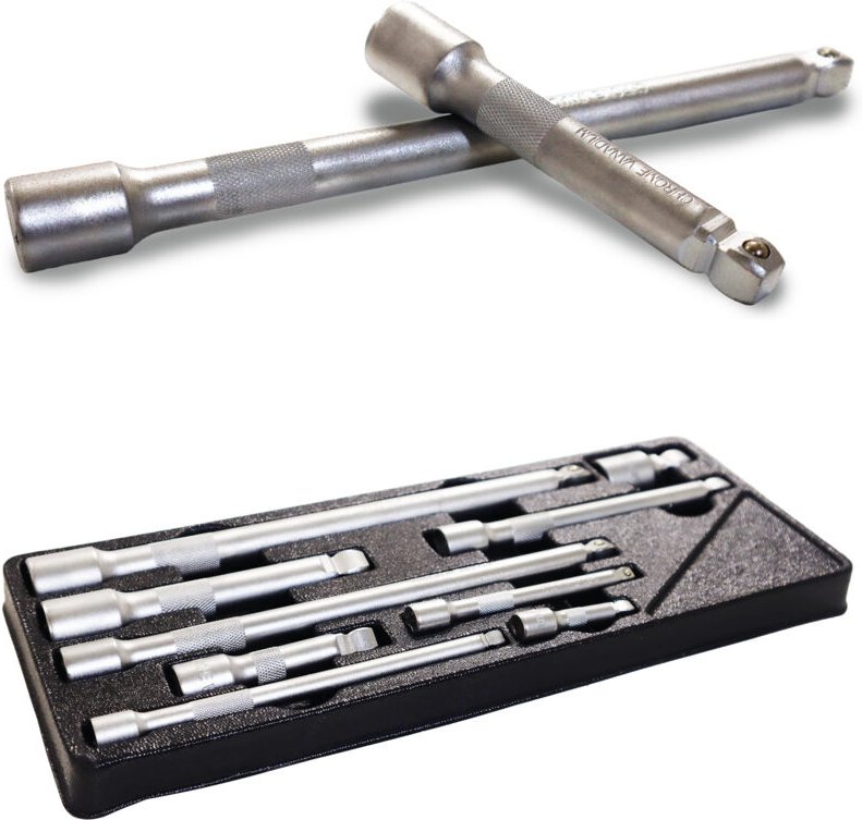 Bituxx 9-tlg. Stecknuss Verlängerung Verlängerungsset Ratschen Knarren Steckschlüssel Set 3/8 - 1/4 - 1/2 Zoll 50-250mm