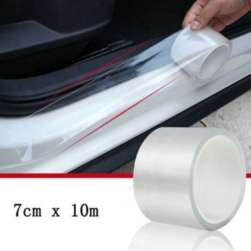 Schutzfolie für Autos, Motorräder und Fahrräder 7x10 – Transparent, selbstklebend, Lackschutz, Türkantenschutz, Schutzfo...