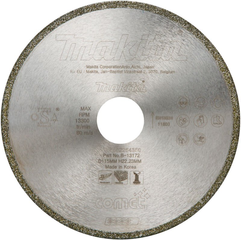 B-13172 comet Diamantscheibe, galvanisiertes Band, 115 mm - Makita