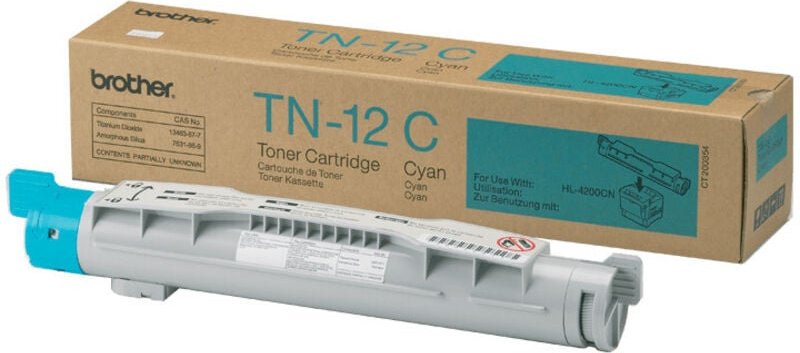 Brother TN-12C Tonerkartusche 1 Stück(e) Original Cyan