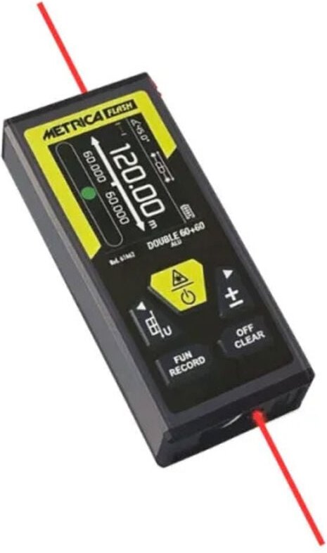Metrica - Doppelter Entfernungsmesser Alu 60 + 60 m 61662
