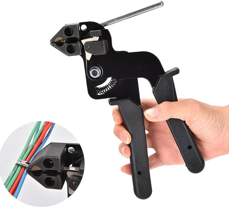 Vtizikl Pistolet d'attache de Câble en Acier Inoxydable, Pince pour Serre-Câbles en Acier Inoxydable avec Fonction de Co...