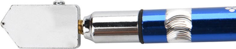 Tragbarer Glasschneider mit Rad und rutschfestem Griff zum Schneiden von Glas von 3 bis 15 mm (blau)