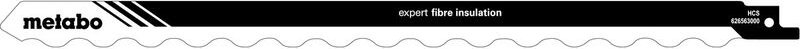 2 Säbelsägeblätter 'expert fibre insulation' 300 x 1,27 mm, hcs, Messerschneide 2 Stk - Metabo