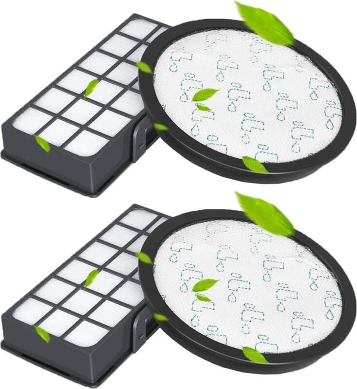 2 Stück HEPA-Filter Set für Silence Force Cyclonic 4AAAA (Modell RO76xx) RO7647EA RO7663EA RO7676EA RO7681EA RO7691EA RO...