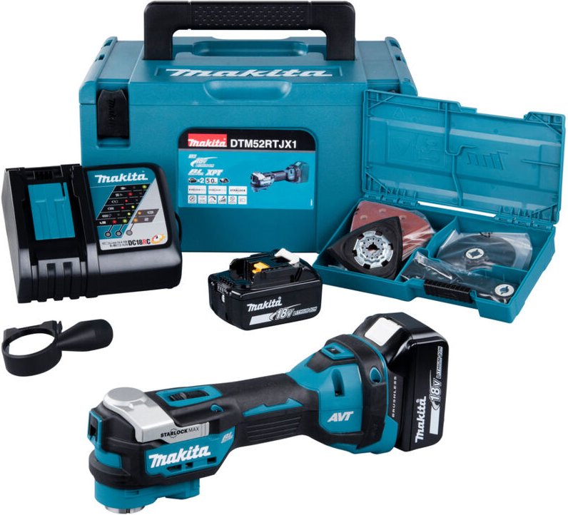 Makita DTM52RTJX1 Multifunktionswerkzeug-Akku 18 V LXT BRUSHLESS 2 x 5,0 Ah