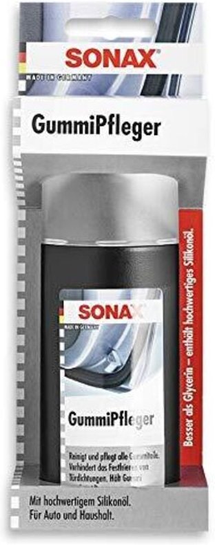 Sonax - Gummi Pfleger 100ml für Türdichtungen, Fußmatten mit Schwammapplikator