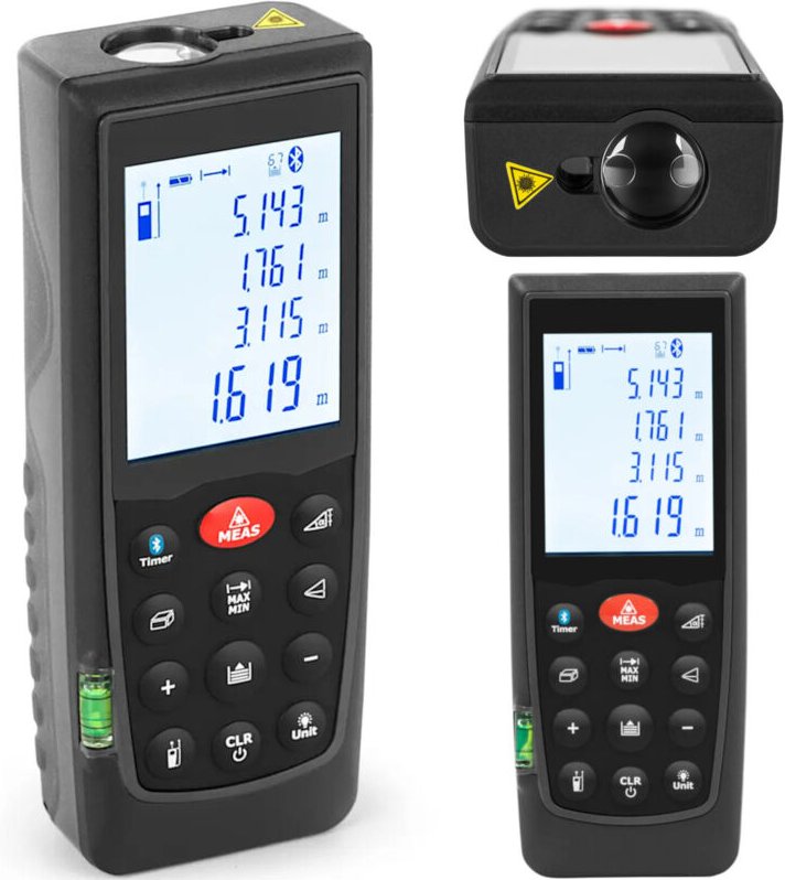 Steinberg Systems - Laser-Entfernungsmesser bis 70 m 1,5 mm genau lcd Bluetooth Lasermessgerät