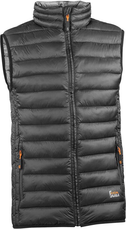 Gefütterte Weste. Schwarz. 3XL