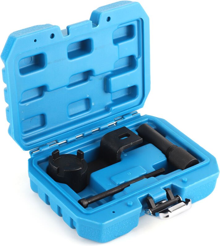 Hlyjoon 3-teiliges Motorsteuerwerkzeug Kurbelwellen-Arretierwerkzeug Geeignet für 2.8 2008-2011 Motor ENS VM9991 VM9992.