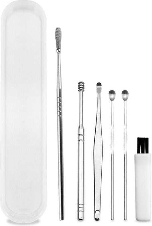 BEBUSINGOTO STÜCKE Ohrenschmalz Kürette Earpick Medizinischer Reiniger Edelstahl Earpick für Ohr Edelstahl Ohrenschmalz ...
