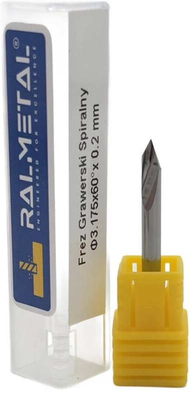 SHM Gravierspiralschneider 3,175 x 60 Grad x 0,2 mm