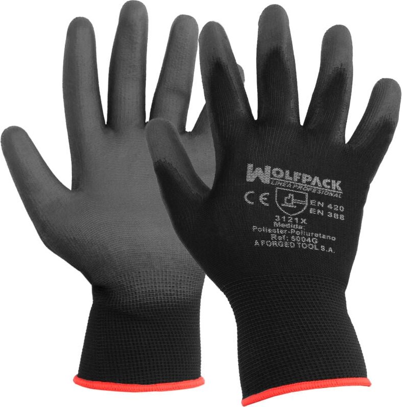 Handschuhe aus Polyurethan/imprägniertem Nylon, 11 Zoll