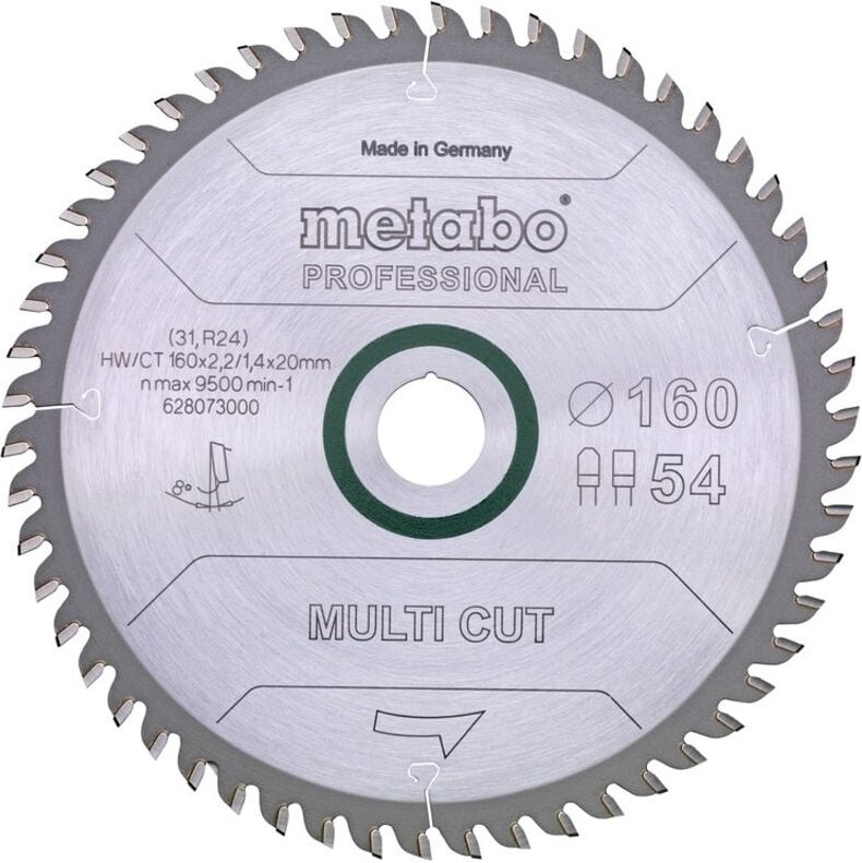 Metabo Sägeblatt "multi cut - professional", 190x30, Z36 WZ 5° (628075000)