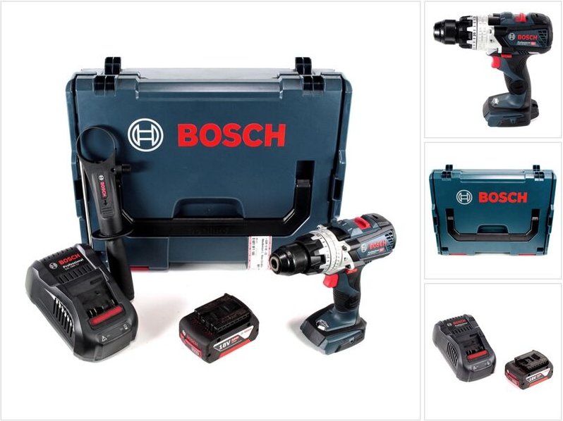 Bosch GSB 18V-85 C Akku Schlagbohrschrauber 18V 85Nm 1/2" Brushless + 1x Akku 5,0Ah + Ladegerät + L-Boxx