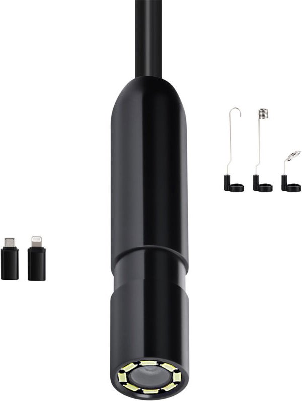 Thumbnail - Mophorn - Endoskopkamera mit Licht, 1920P HD-Inspektionsgerät für Android & iOS, Kamera mit 8 LED-Leuchten & 5 m Kabel, ...