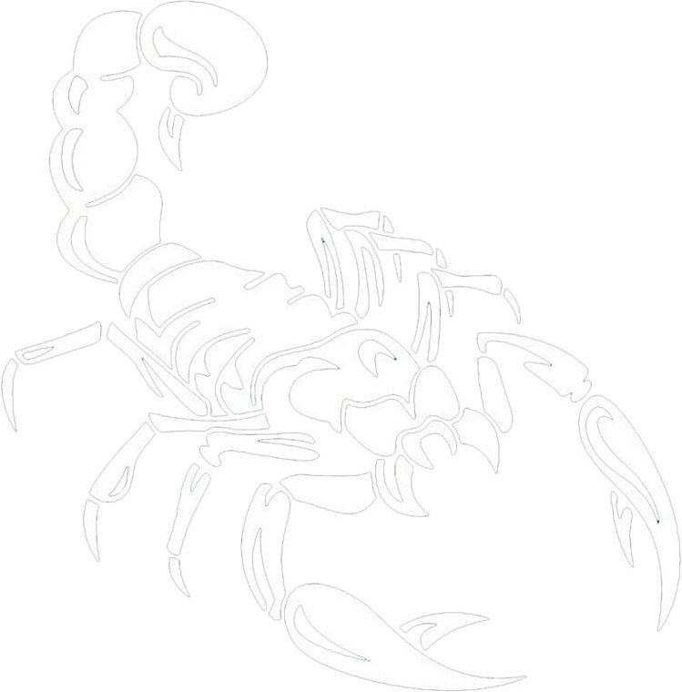 Tlily - Auto-Dekoration 3D Aufkleber Aufkleber Cool Vinyl Aufkleber, Weiß 40cm