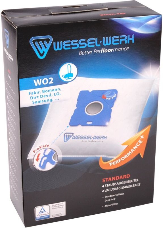 4 x WO2 = Swirl Y101/Y201 Staubsaugerbeutel für Dirt Devil Samsung aeg Grundig Privileg