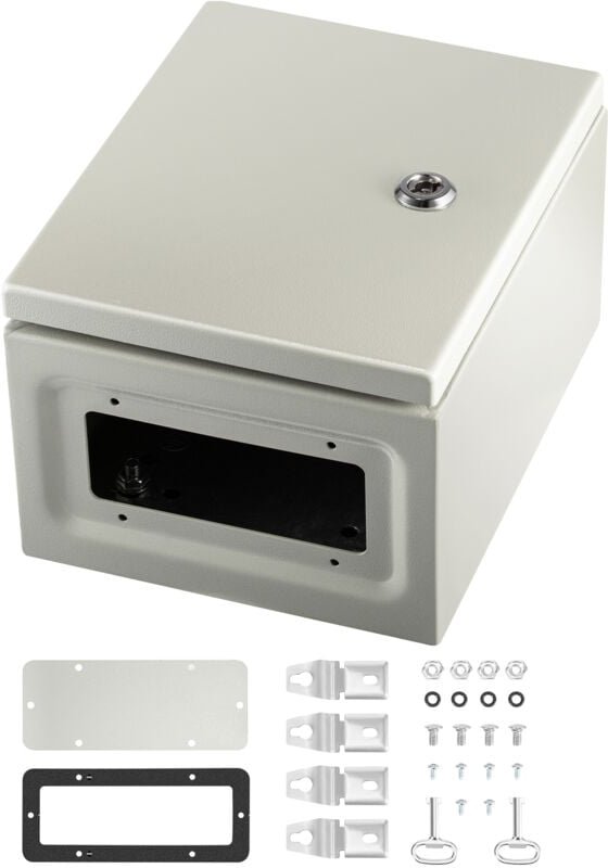 10x8x6' nema 4X Stahlgehäuse, IP66 wasserdichter Schaltkasten, Außen-/Innenanschlusskasten, Montageplatte, 304 Edelstahl...
