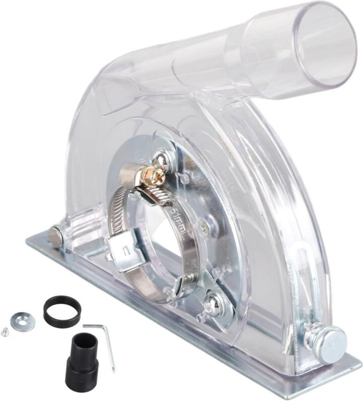 Jeffergarden Schneid-Staubschutz-Schleifschutz für 100/125/150 mm Winkelschleifer und 115/125 mm Sägescheibe