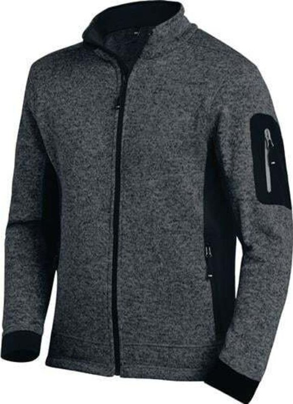 FHB - Strickfleecejacke christoph Gr. l anthrazit/schwarz 100 % pes 1 St.