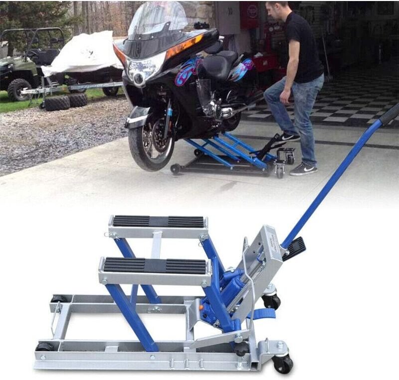 Motorradhebebühne Hydraulisch Motorradheber 680kg Profi Motorrad Hebebühne Montageständer