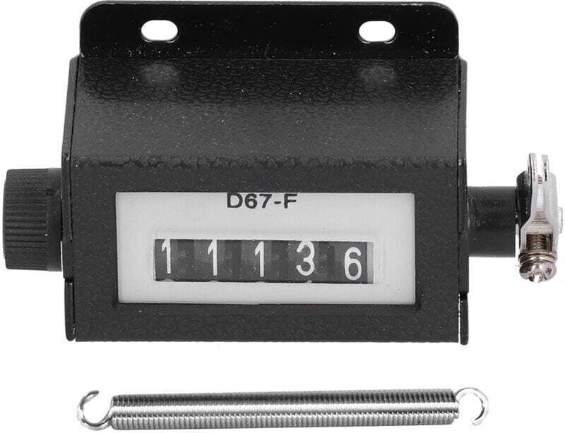 Compteur Mécanique 5 Chiffres Métal Réinitialisable Manuel 0 à 99999 Comptage 2 Pièces