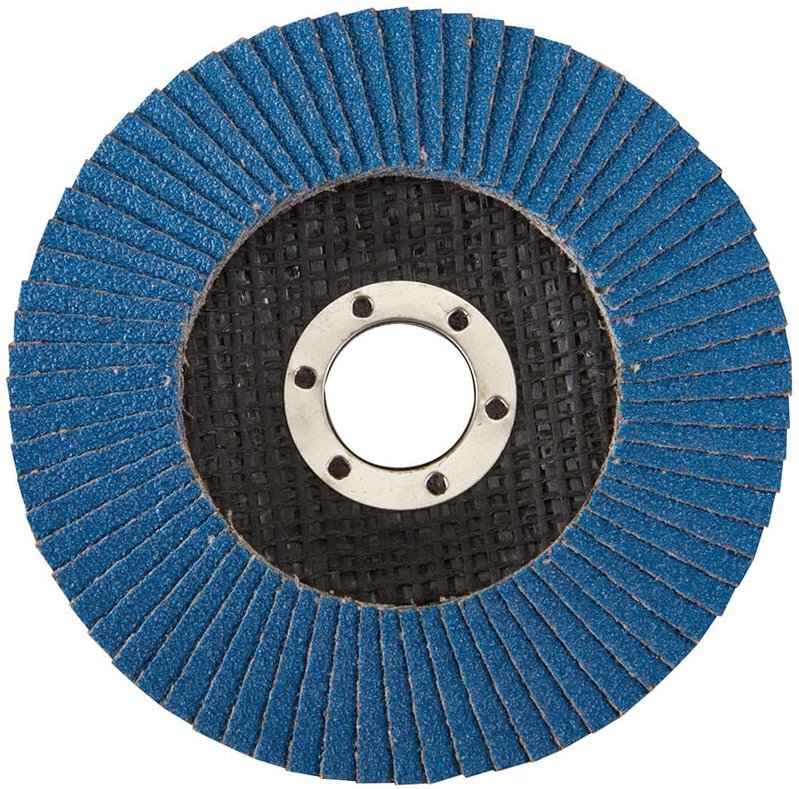 Silverline - Zirkonium Fächerscheibe 115 mm K80