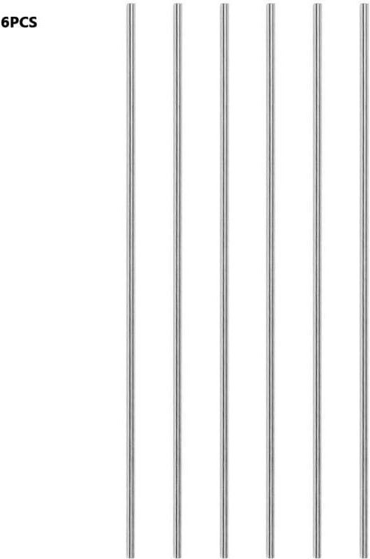 Vtizikl Tiges rondes de 8 mm de diamètre, 500 mm de long, pour industrie, construction, loisirs créatifs, Lot de 6