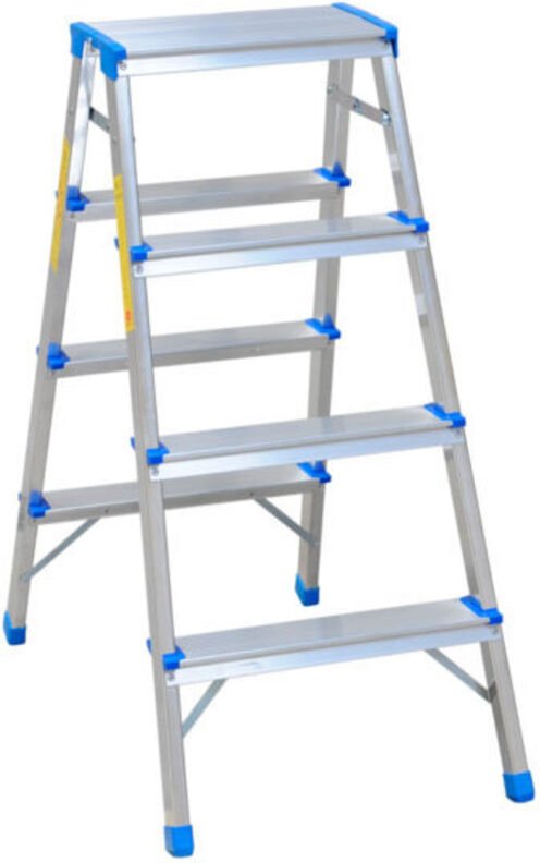 Doppelseitige Aluminiumleiter 90 Cm 3 Stufen + Plattform - Dr8003