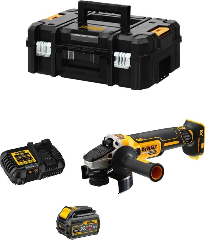 Winkelschleifer DeWALT DCG418T1 FlexVolt (1 x 54V/18V 6,0Ah + DCB116 + TSTAK II)