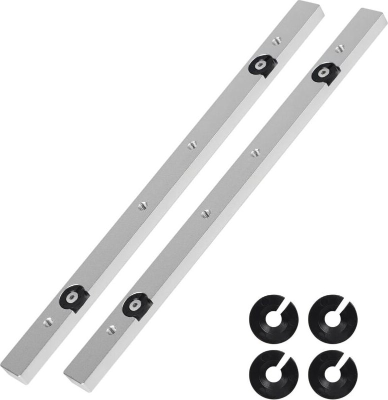 x Gleitschiene für T-Nut-Schiene, 9,5 x 19 x 300 mm, Aluminium-Gehrungsschneider-Führungsschiene für Tischkreissäge, Tis...