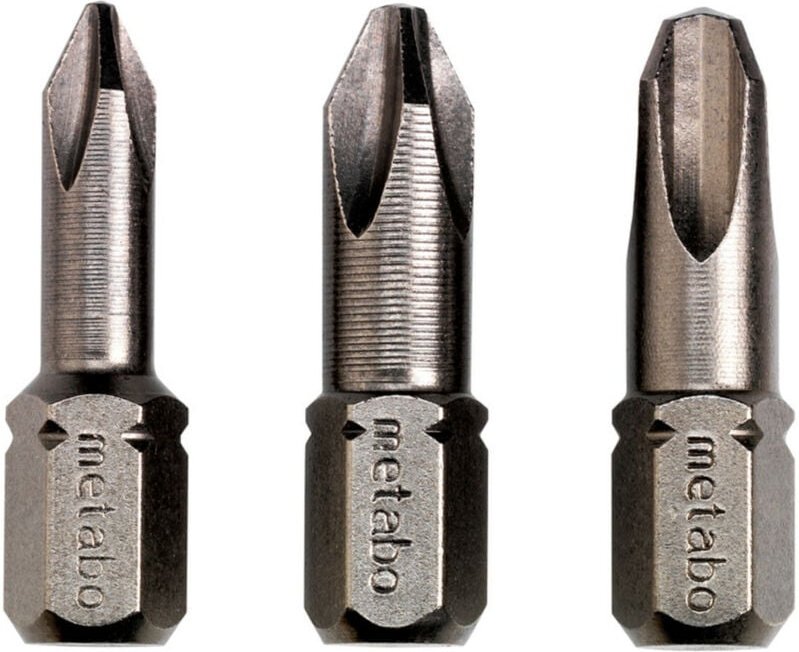 3 Bits Phillips ph 1/ 2 / 3 Torsion (628537000) - Metabo