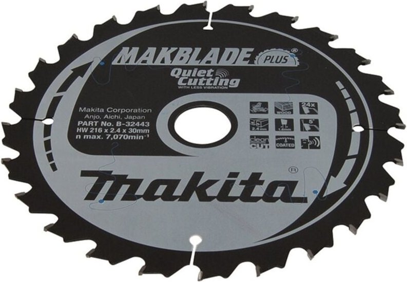 Sägeblatt makblade+ 216x30x24Z - Makita