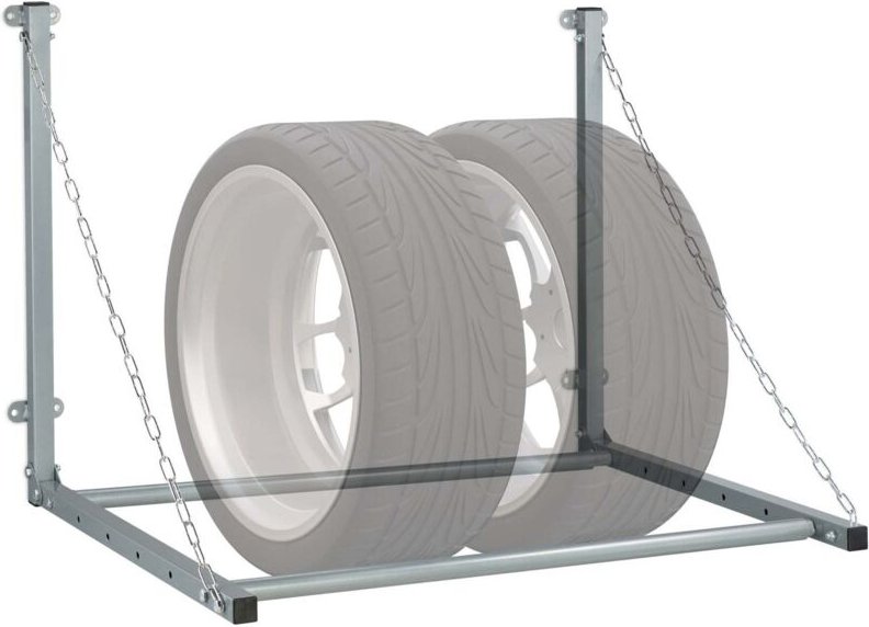 Wandmontierter reifenhalter