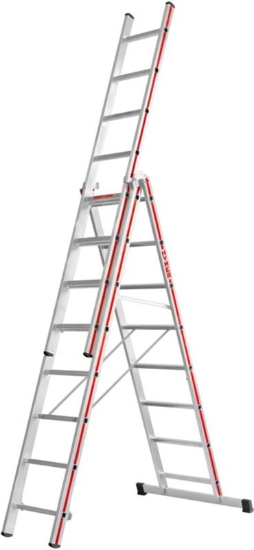 Hymer Allzweckleiter dreiteilig, 3x7 Sprossen