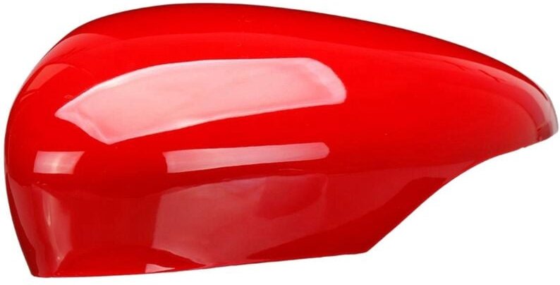 Linke FlüGeltüR RüCkspiegelabdeckung Seitenspiegelkappe Shell für Fiesta MK7 2008-2017 Rot