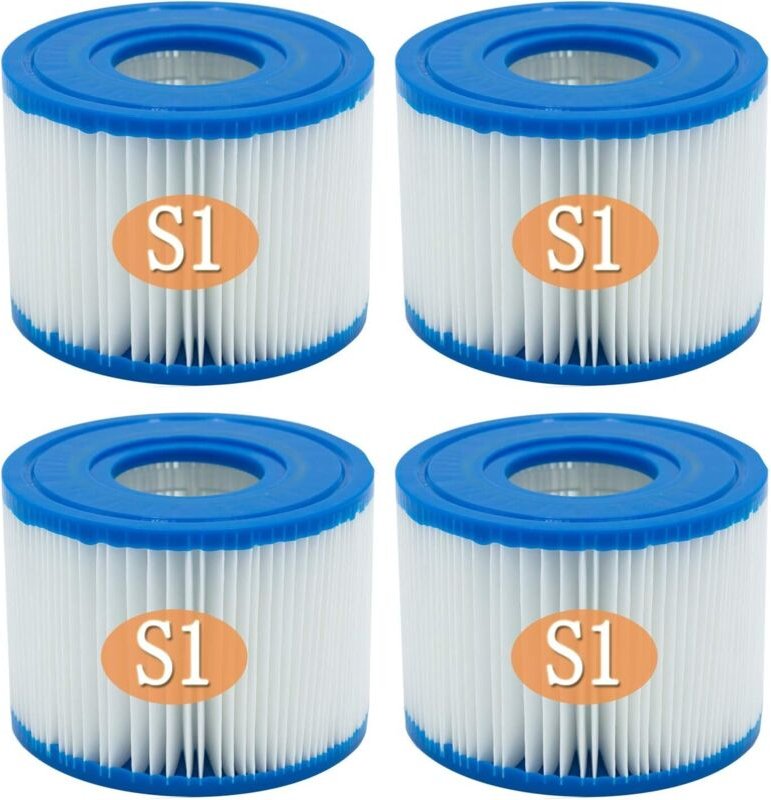 Poolfilterkartuschen Typ S1, kompatibel mit Intex PureSpa, Whirlpool-Filterkartusche, Schwimmbad-Spa-Filter für Intex 29...