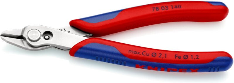 KNIPEX 78 03 140 SB Electronic Super Knips® XL mit Mehrkomponenten-Hüllen 140 mm