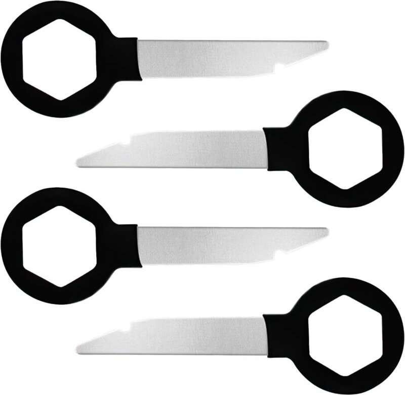 CCYKXA 4-teiliges Autoradio-Ausbauschlüsselset, Autoradio-Ausbauschlüssel, universelles Werkzeug zum Entfernen der Autor...