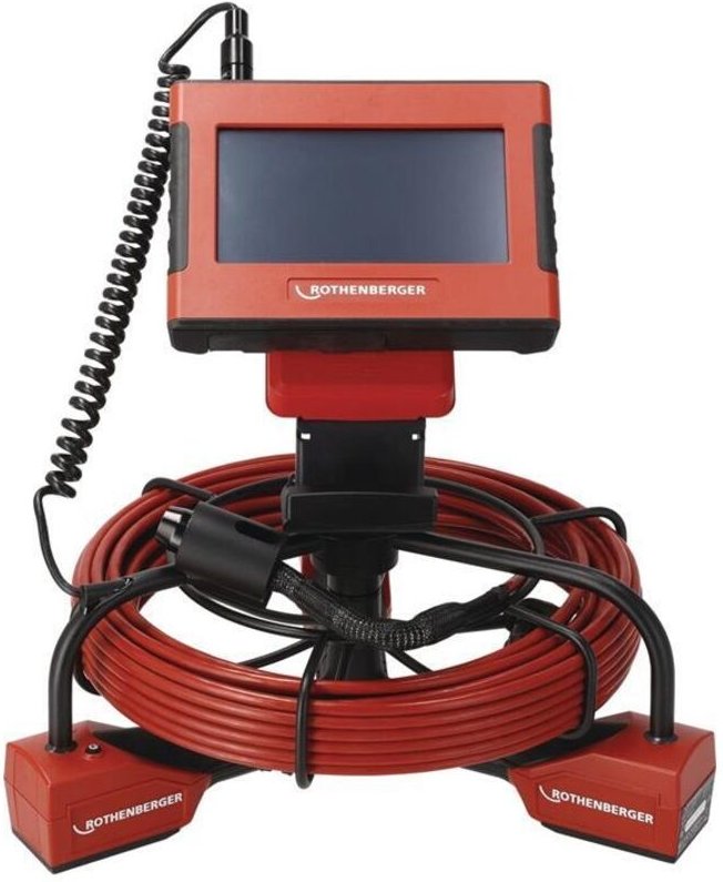Inspektionskamera ROCAM MINI HD und Modul 20/16 - CAS Kamerakopf-Ø 20 mm Kabellänge 16 m Kabel-Ø 5 mm 2 Ah 40-110 mm