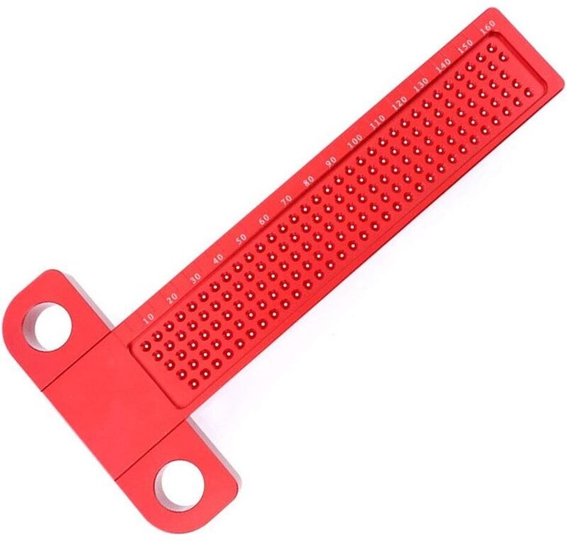 160 mm T-förmiger metrischer Messlineal aus Aluminiumlegierung für die Holzbearbeitung