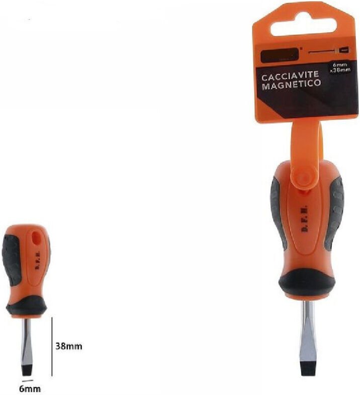 Trade Shop Traesio - Trade Shop - cacciavite giravite magnetic puntary 6X38MM ergonomische impugnatur 07422 -