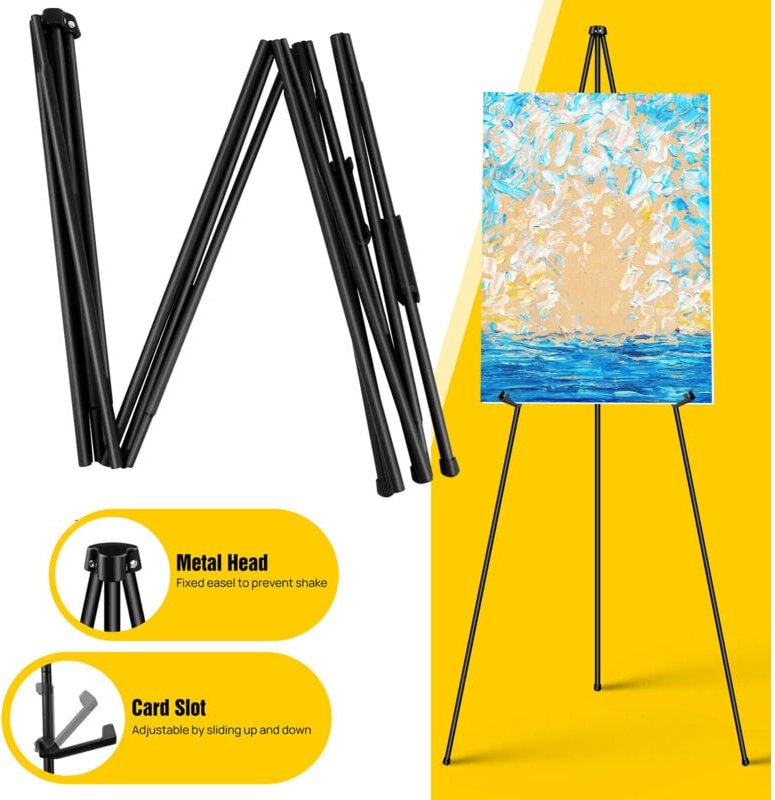 Display Staffelei Stand für Hochzeit Zeichen & Poster 160CM Portable Kunst Staffelei für Boden