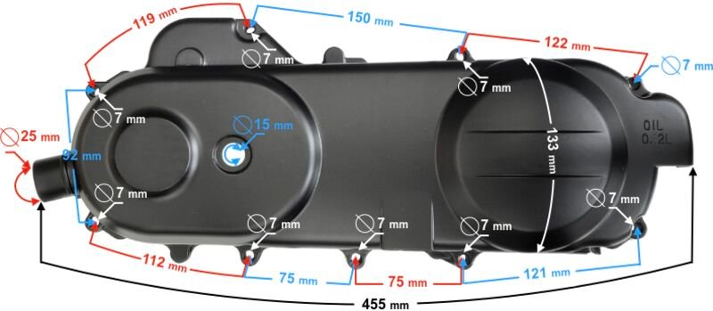 Motorabdeckung DRIVE 430 SCOOTER CHELLENGER 2