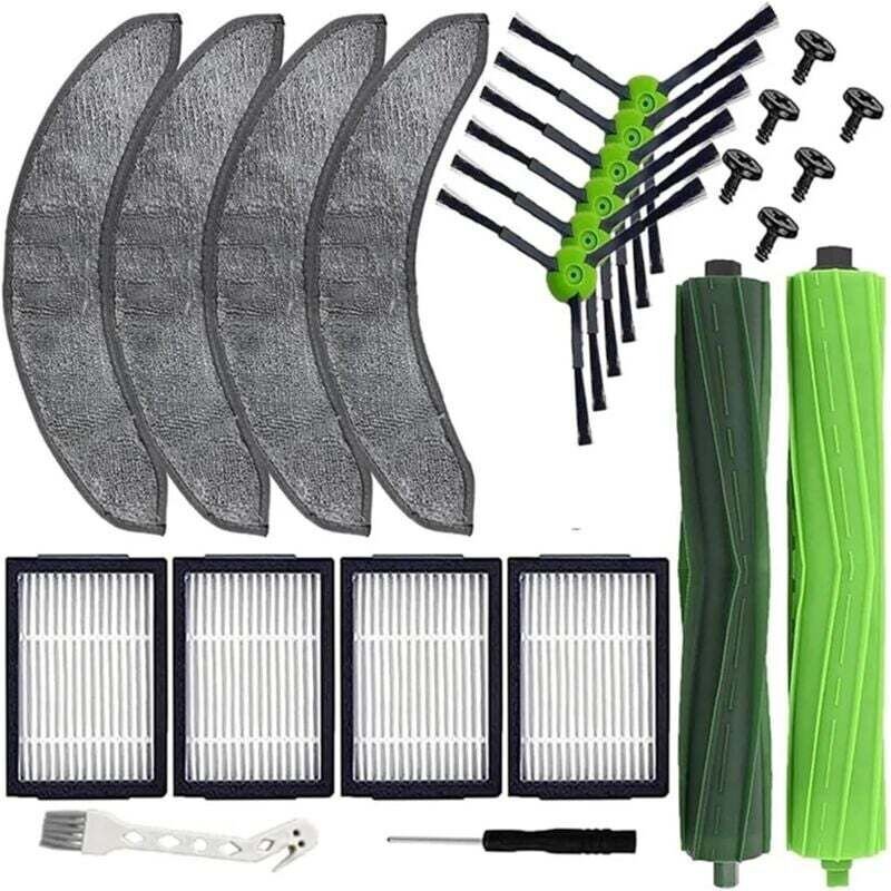 Ce kit convient aux aspirateurs robots combinés J7+ et J9+ et comprend des pièces de rechange, des accessoires, une bros...