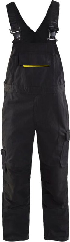 Arbeitslatz mit Stretch-Trägern 2695 - Schwarz/Neongelb 44