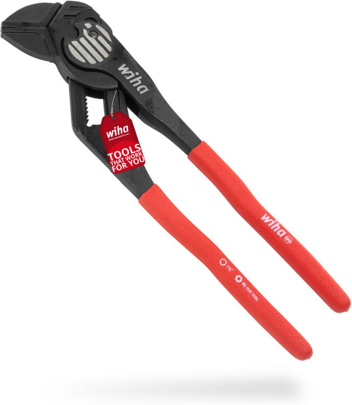 Zangenschlüssel Classic (40923) i knopflose Zange mit Ratschenprinzip 200mm i bis zu 10 fache Handkraftverstärkung - Wih...